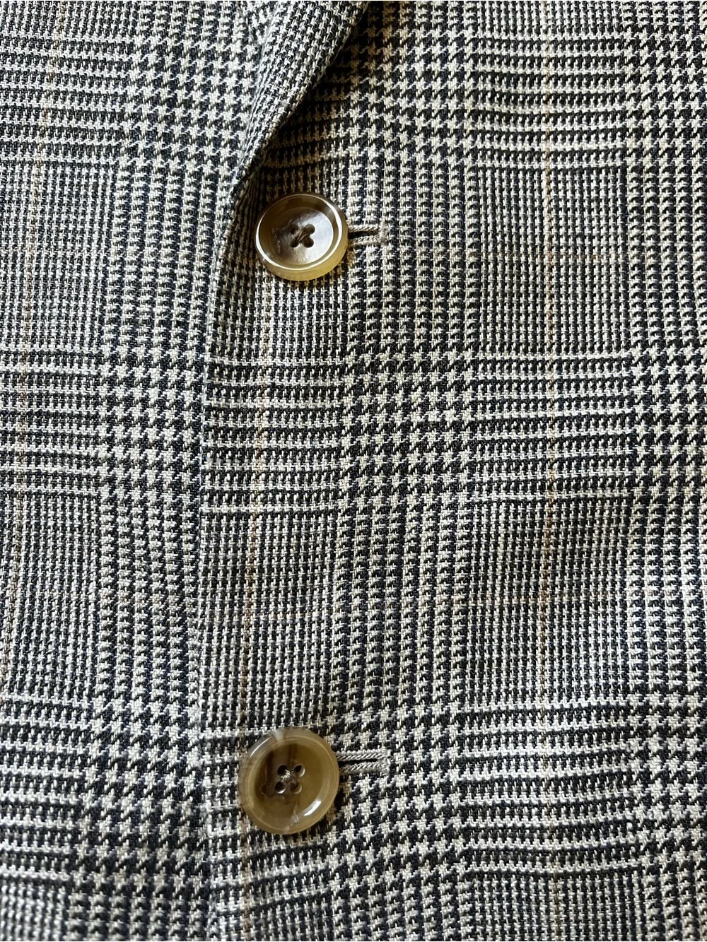 J. Crew Gray Glen Plaid Sport Coat Size 38R Silk Linen Blend